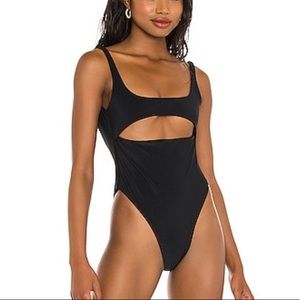 Black Cutout One Piece